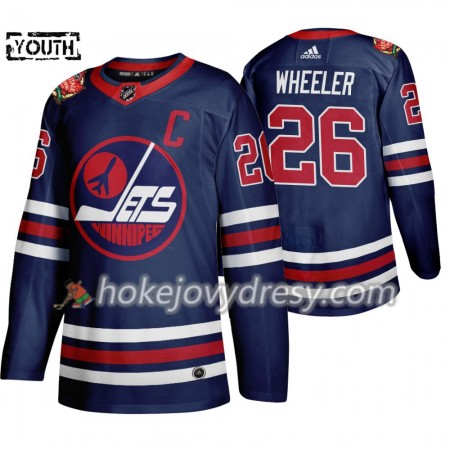 Dětské Hokejový Dres Winnipeg Jets Blake Wheeler 26 Adidas 2019 Heritage Classic Navy Authentic